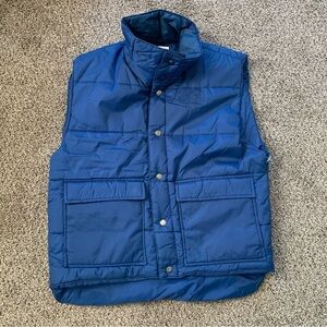 Vintage Weather Breaker Vest in Blue